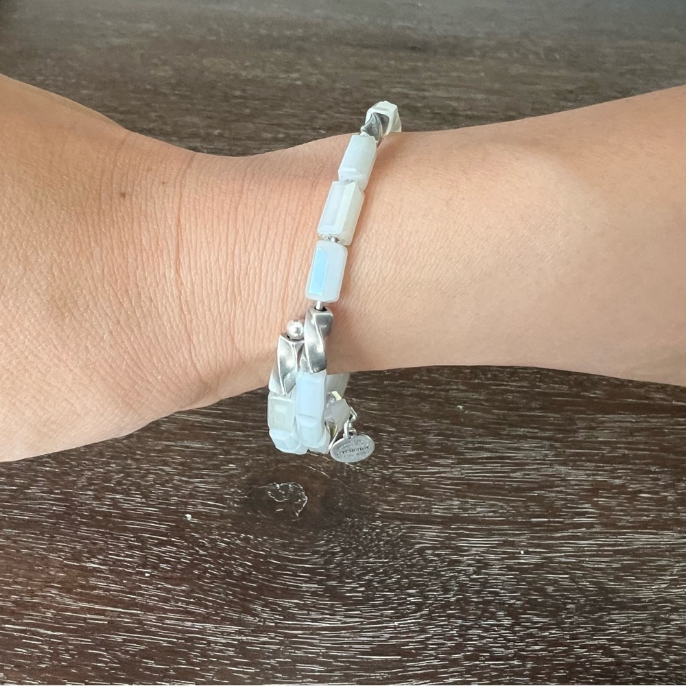 Alex and Ani Silver Allure Wrap Ice Bracelet - Picture 5 of 5
